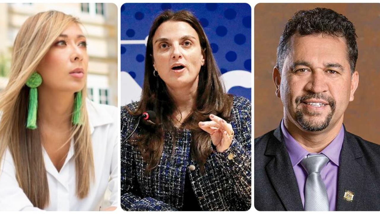 Katherine Miranda, Karen Abudinen y León Fredy Muñoz.