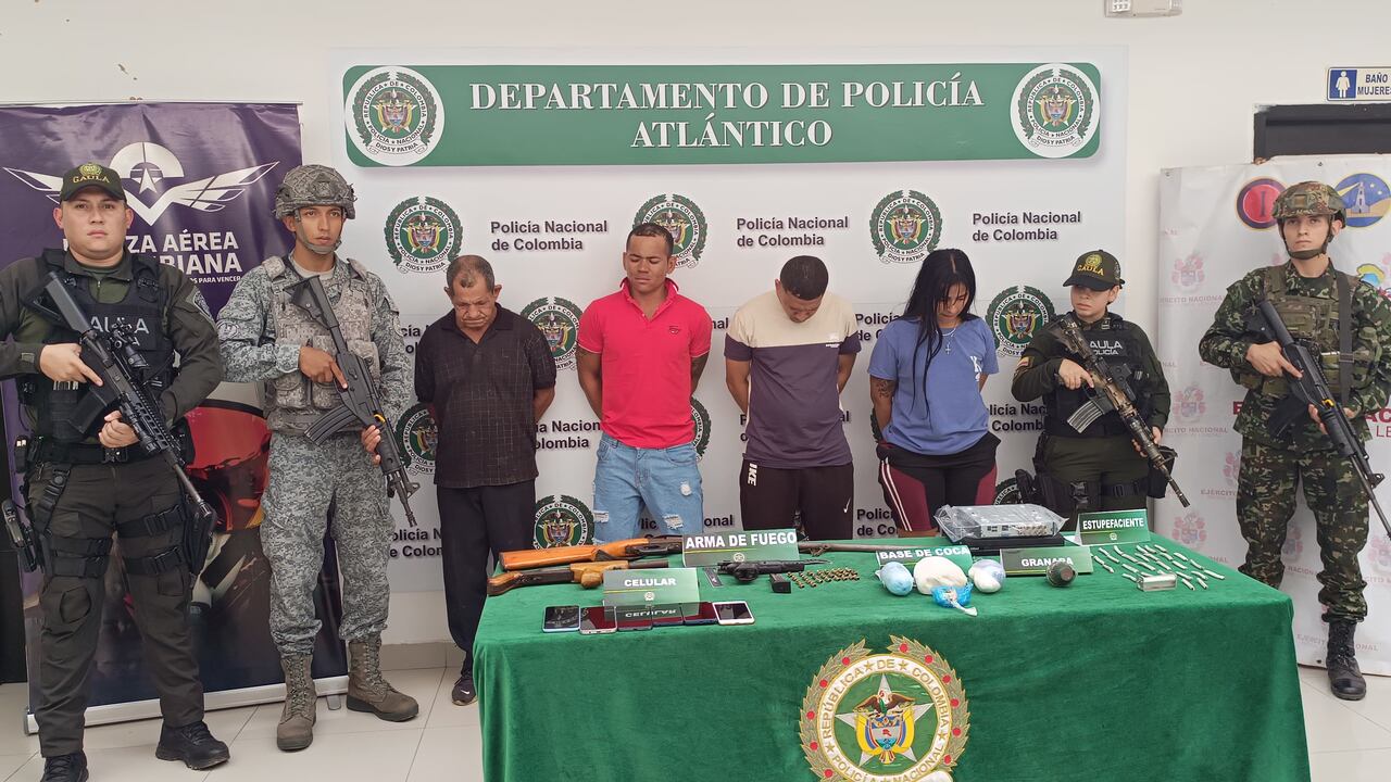 Capturados por la Policía del Atlántico.
