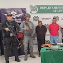 Capturados por la Policía del Atlántico.