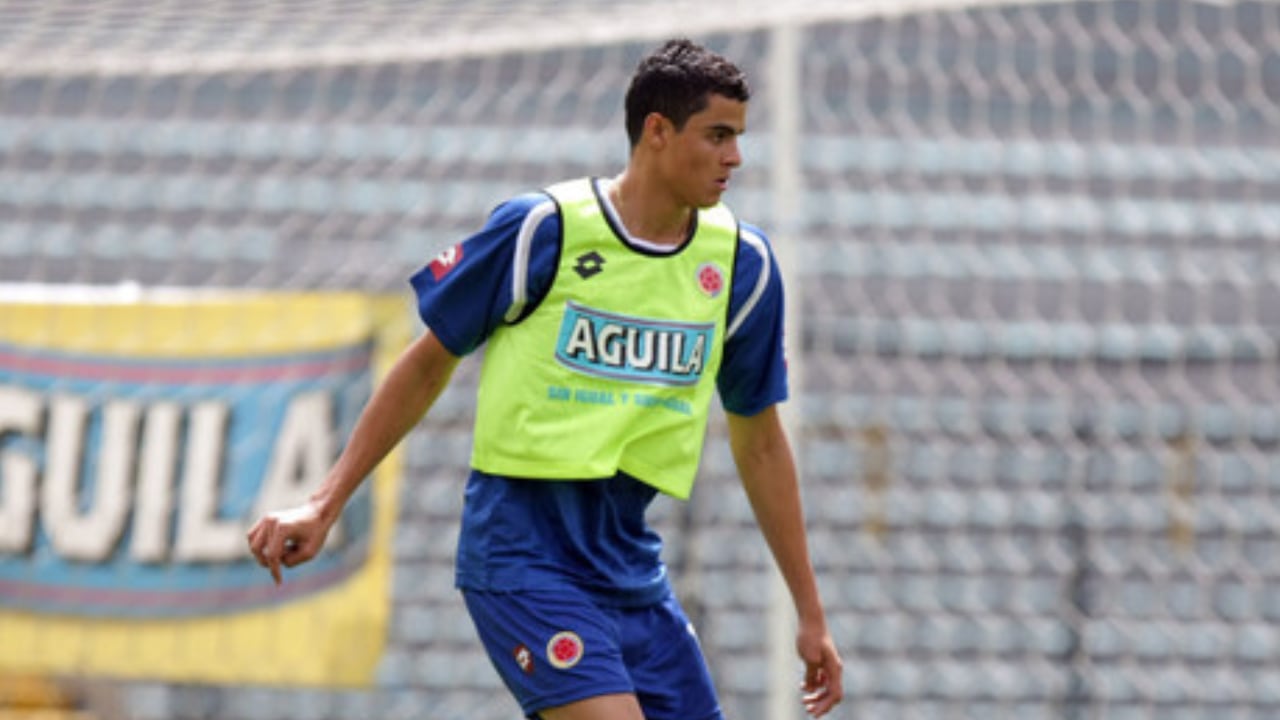 Giovanni Moreno entrenando con la Selección Colombia en 2010.