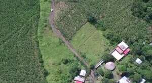 Carretera privada de Los Wil para llegar al mar.