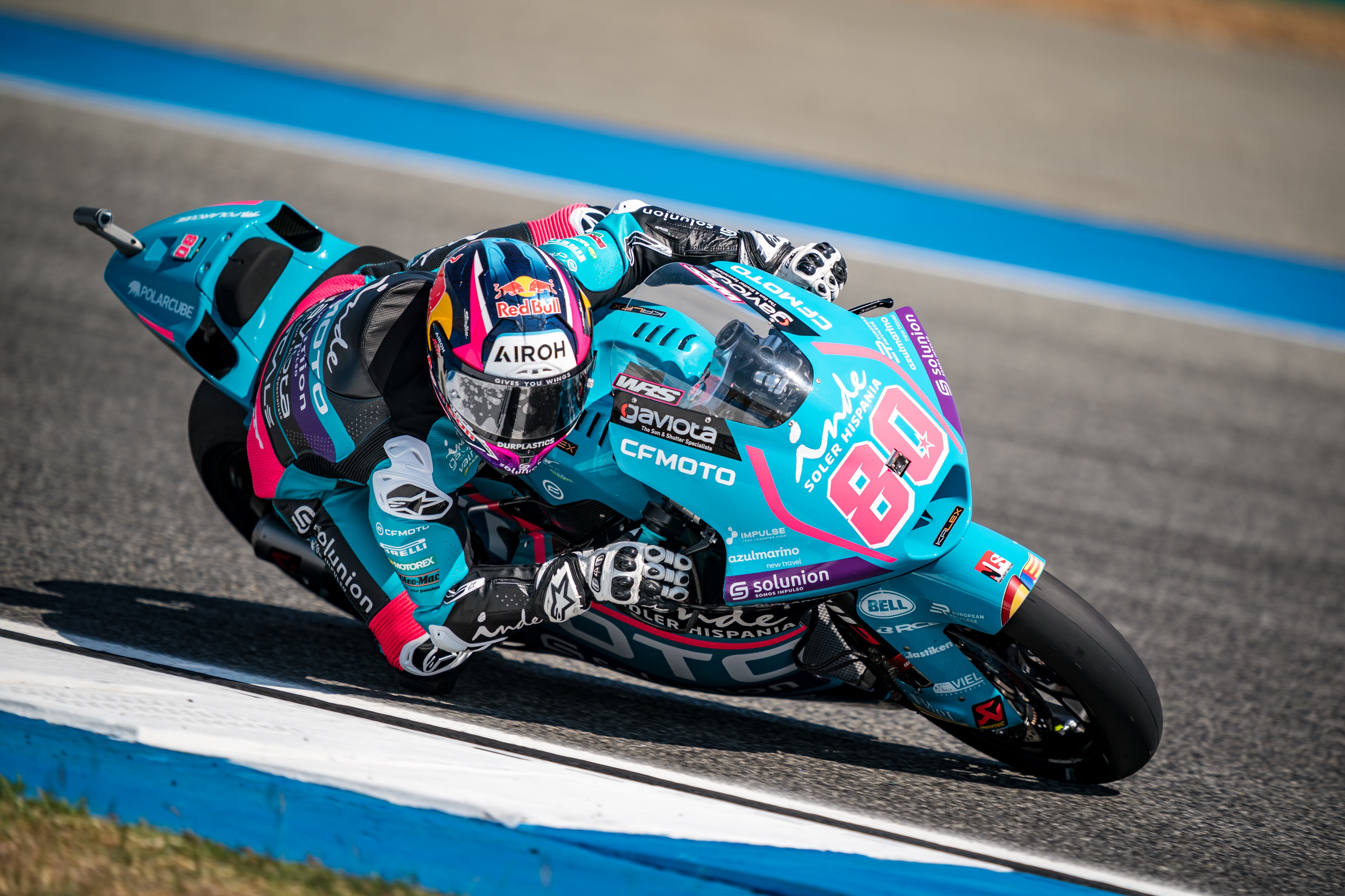 BURIRAM, THAILAND - FEBRUARY 28: David Alonso of Colombia and CFMOTO Aspar Team rides during the free practice of the MotoGP PT Grand Prix of Thailand at Chang International Circuit on February 28, 2025 in Buriram, Thailand. (Photo by Steve Wobser/Getty Images)