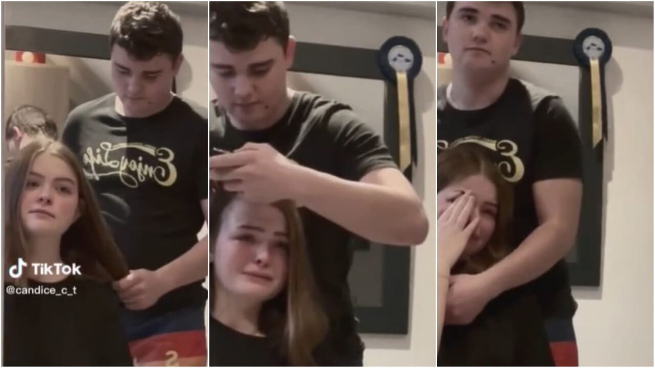 El gesto de la pareja se viralizó en TikTok donde acumula más de 24 millones de visualizaciones.