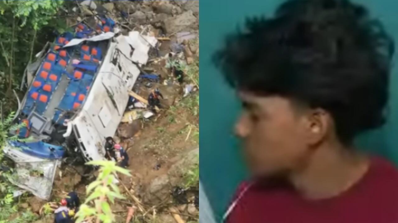 David Rúa, el joven sobreviviente del accidente.