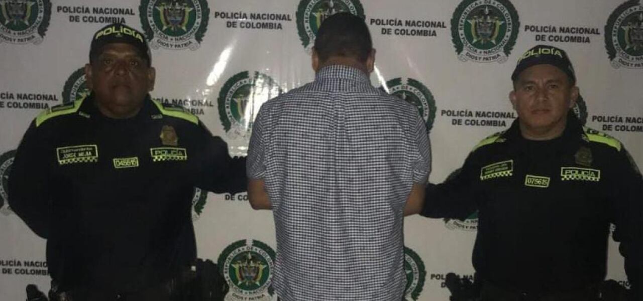 El presunto agresor fue capturado por uniformados de la Policía.