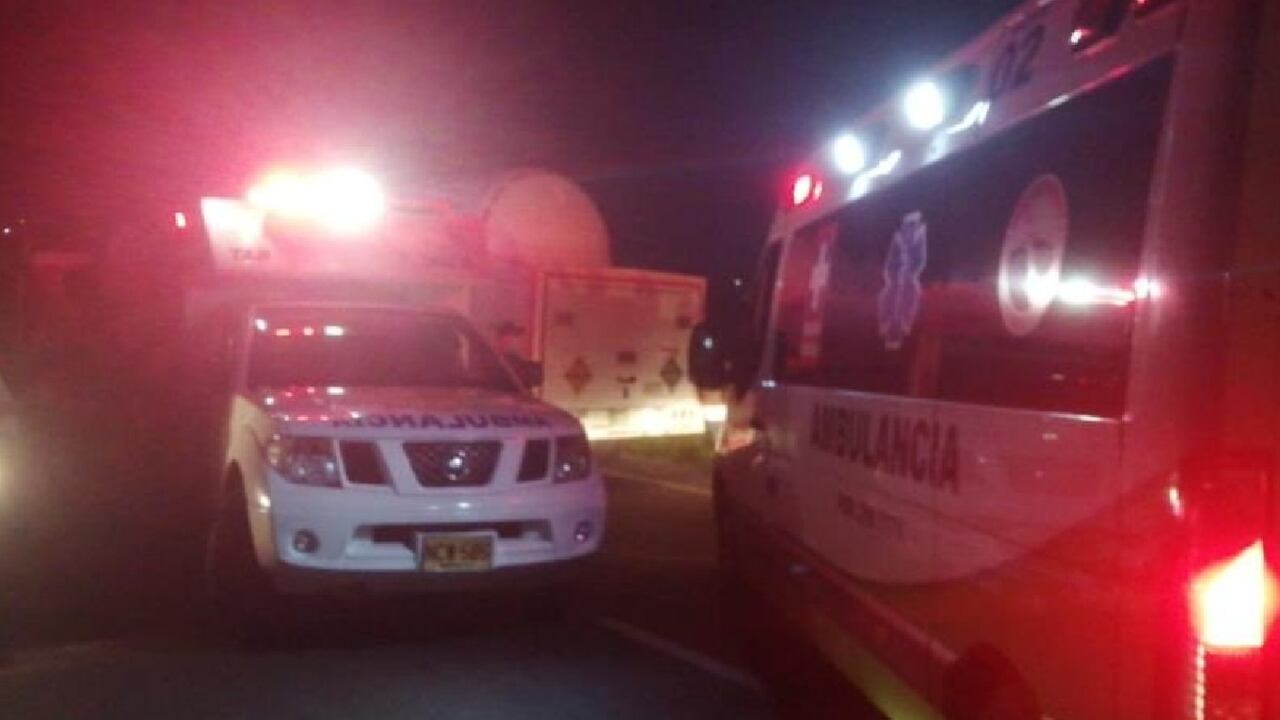 Imagen del bloqueo compartida por el ministro de Salud.