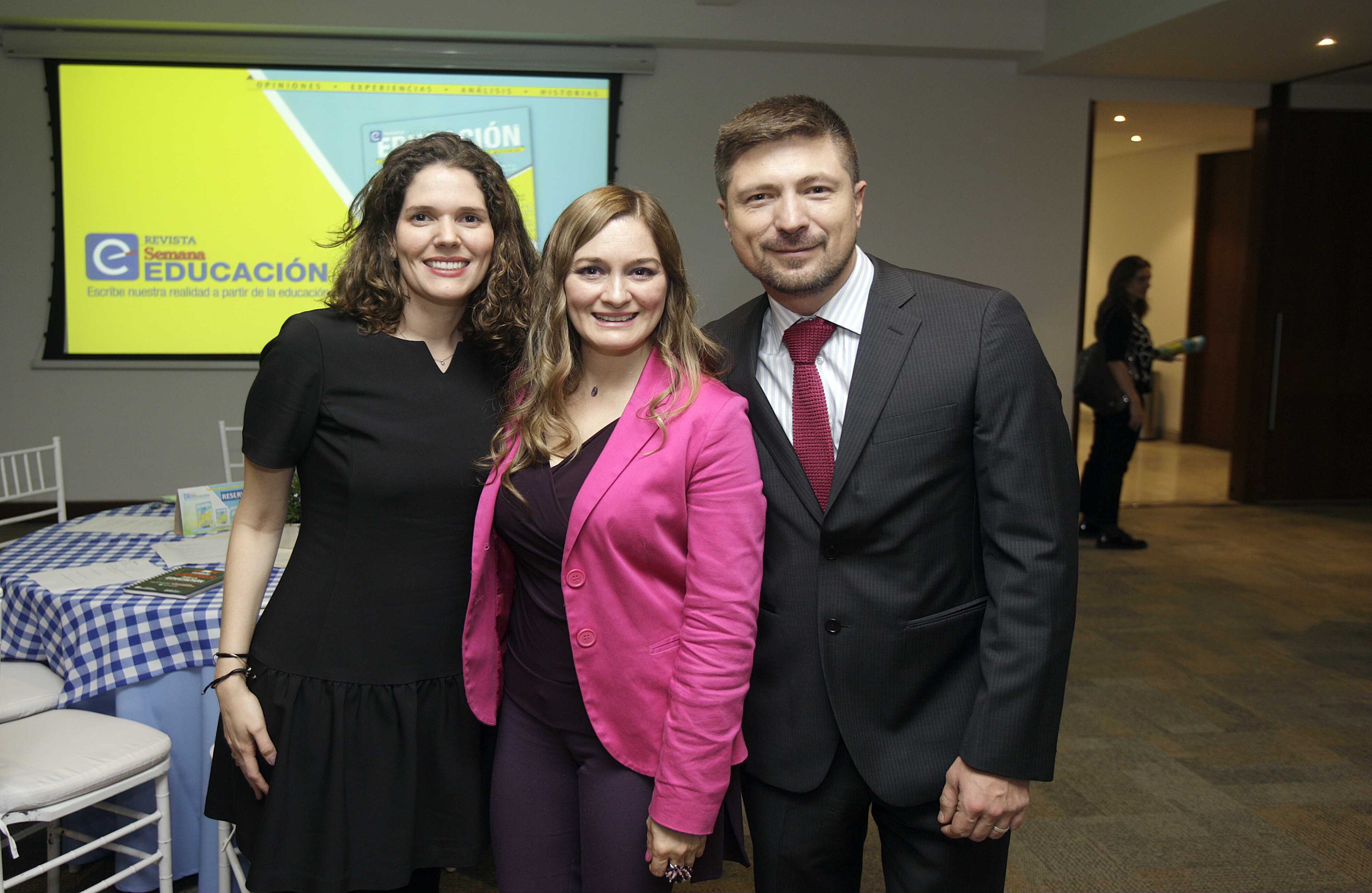 Andrea Escobar, directora de Semana Educación, Martha Castellanos, Mario Hurtado, editor de Semana Educación.