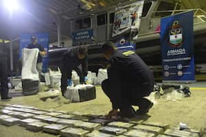 De acuerdo con la Armada Nacional, con este ya son más de 2.8 toneladas de cocaína incautada en la última semana en la costa Caribe.