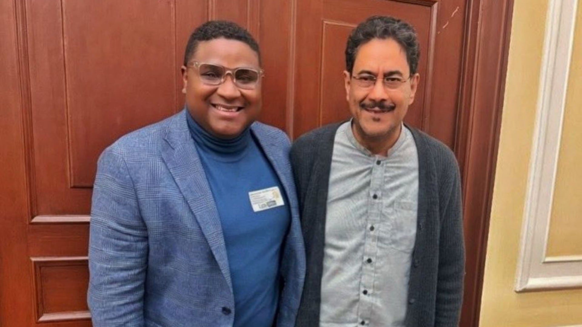 Óscar Benavides e Iván Cepeda.