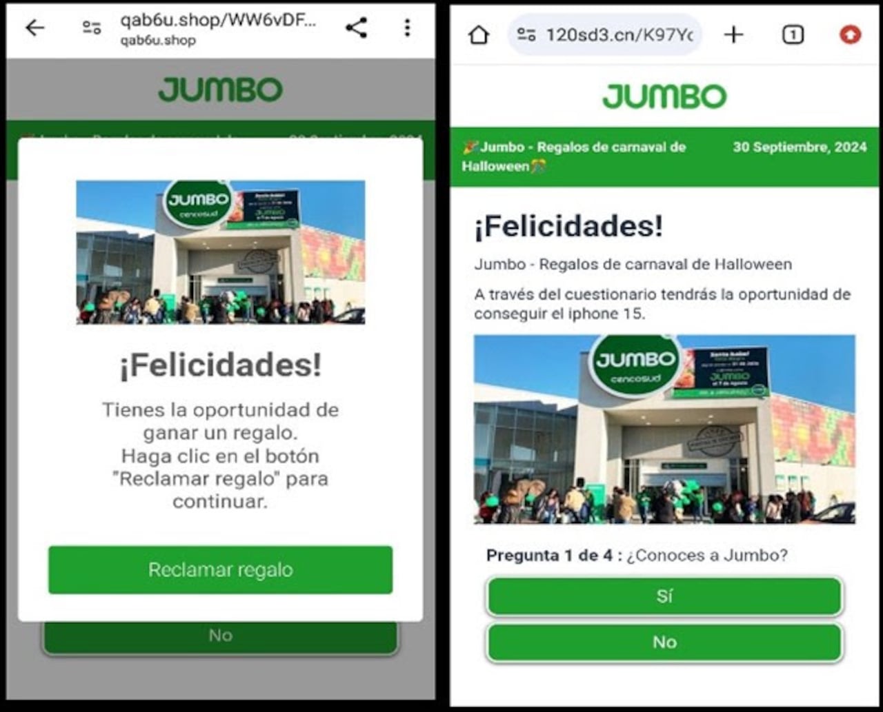 Las autoridades han alertado a los usuarios sobre una nueva estafa en WhatsApp que simula ser una encuesta de un conocido supermercado, aprovechándose de la temporada de Halloween para atraer a las víctimas.