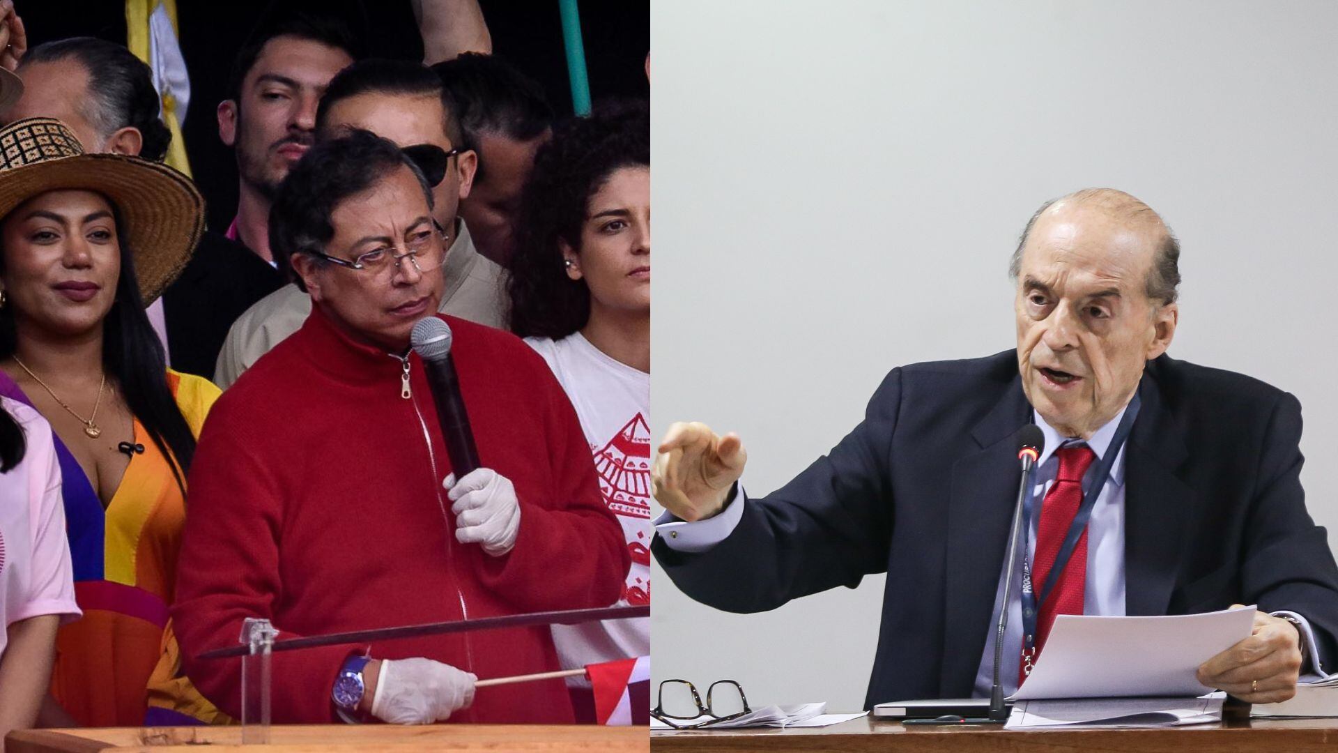 El presidente Gustavo Petro se pronunció desde la Plaza de Bolívar.