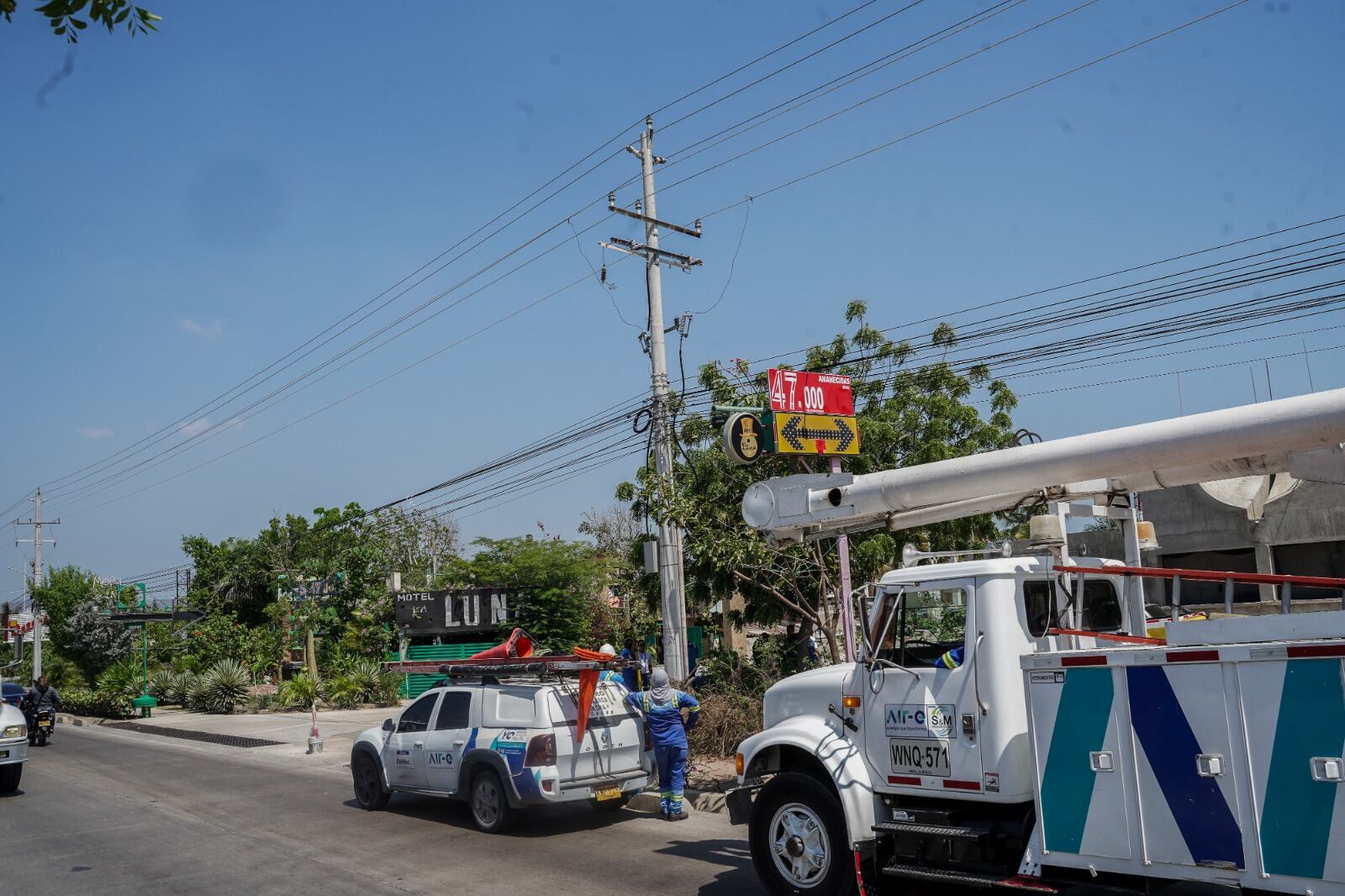 Inspecciones de la empresa Air-e en Barranquilla.