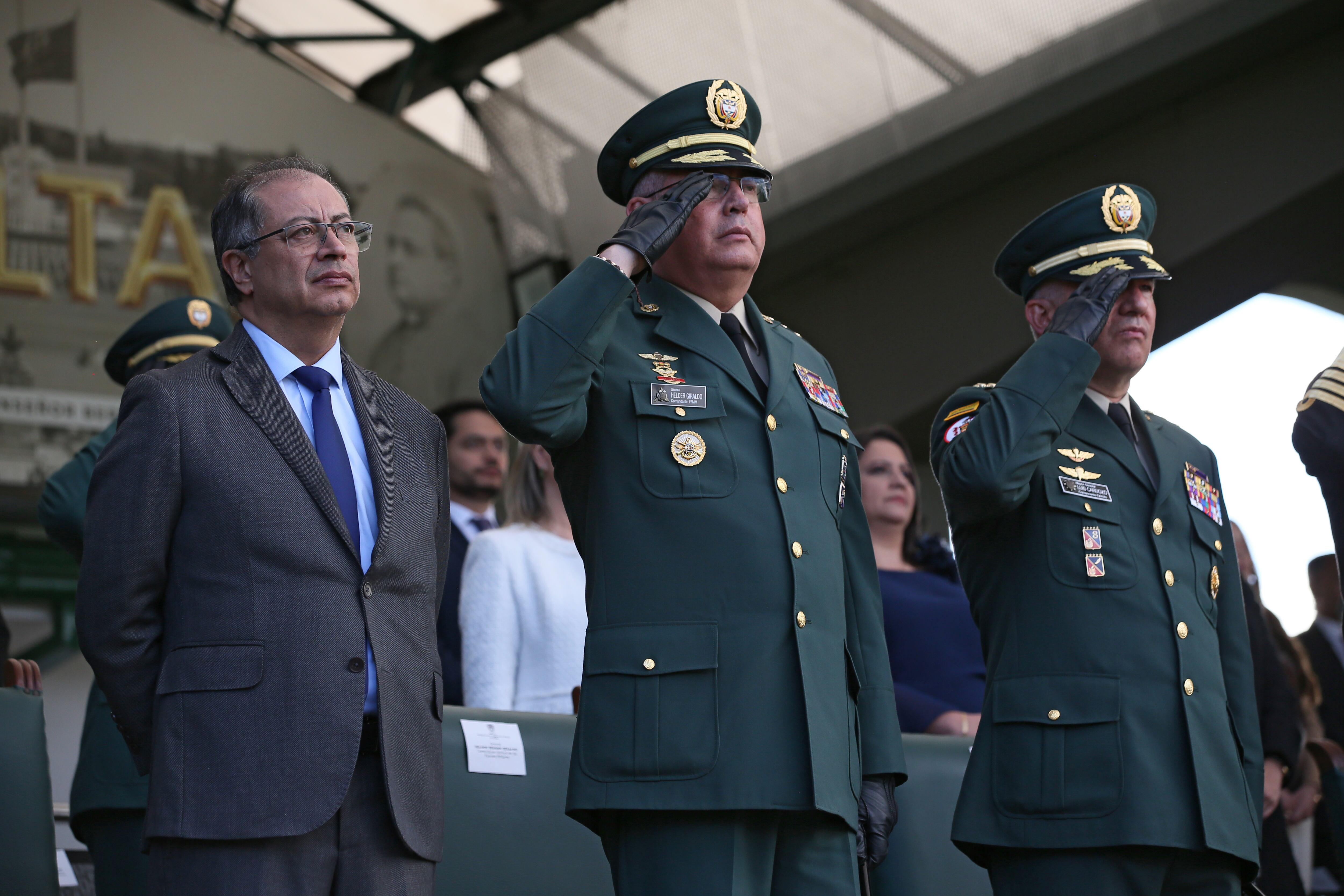 Comandante Fuerzas Militares Mayor  General Helder Giraldo Bonilla
Ceremonia de transmisión de cambio de mando del Comando del Ejército Nacional
Bogota mayo 31 del 2024
Foto Guillermo Torres Reina / Semana