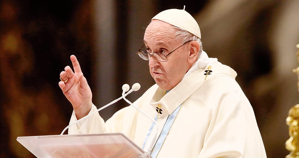 El papa Francisco se refirió a una ley sobre la eutanasia que se discute en Italia.