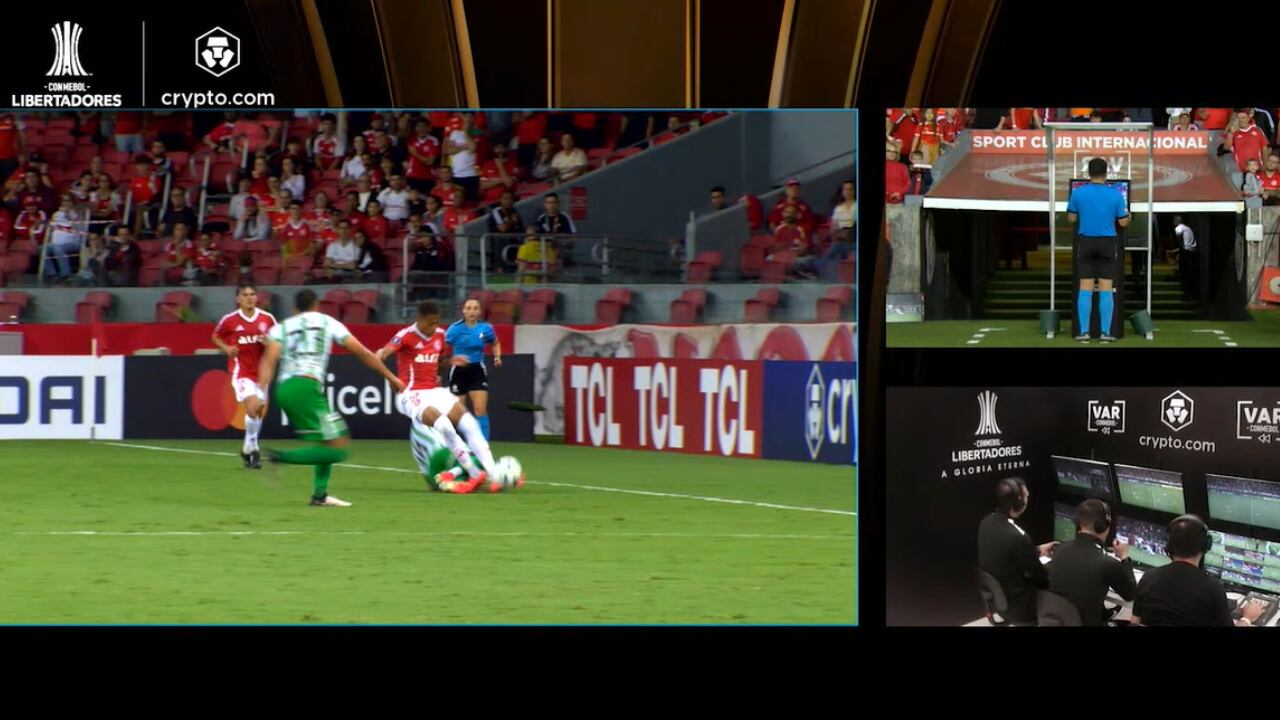 Así se decidió la tarjeta roja para Marino Hinestroza en Copa Libertadores