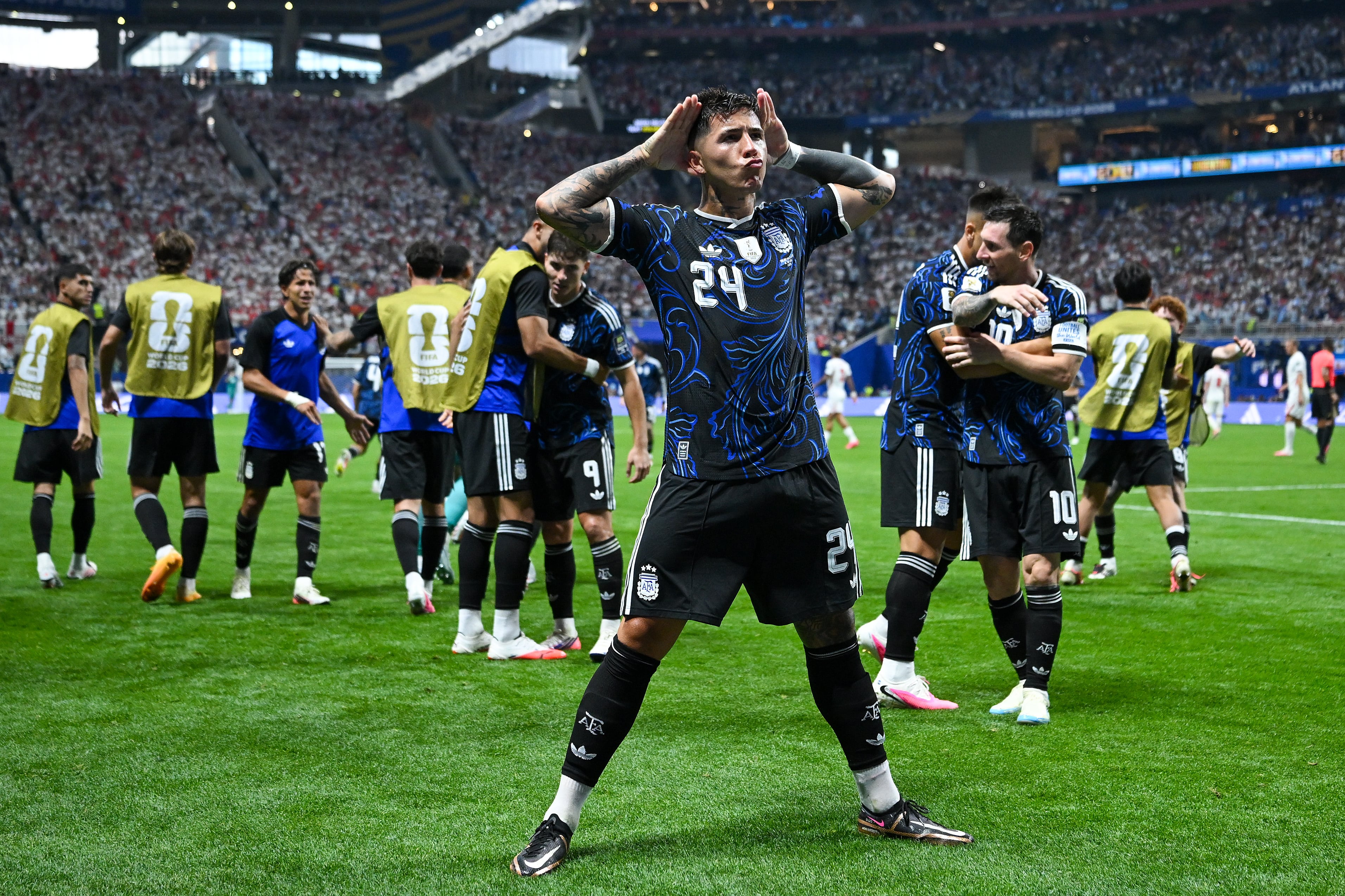 Enzo Fernández le dio vida a Argentina vs. Inglaterra en el Mundial 2026.