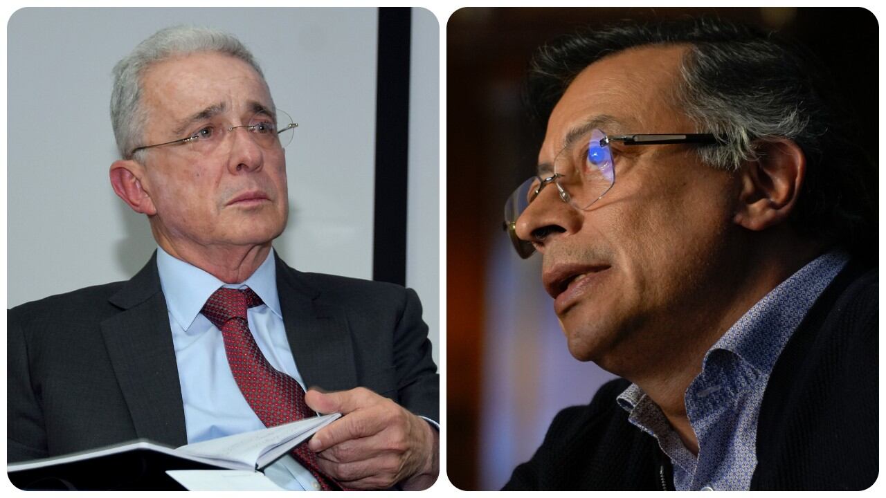 Álvaro Uribe y Gustavo Petro.