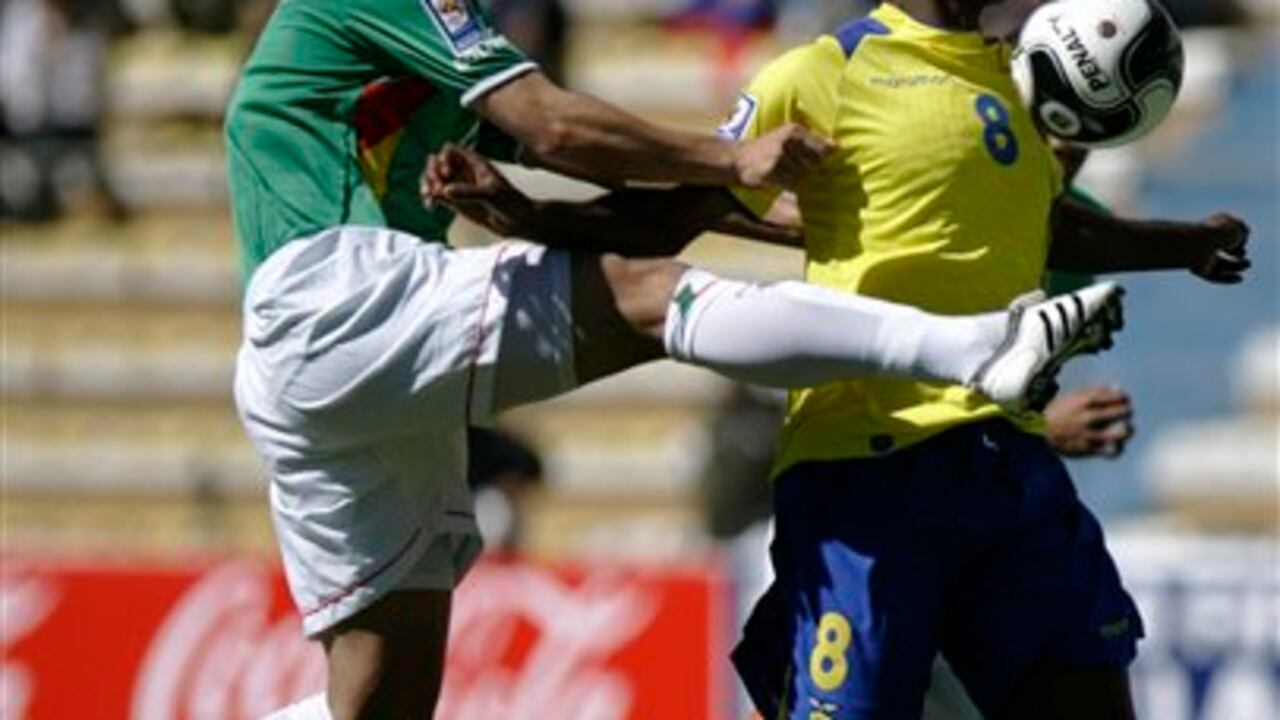 Edison Méndez, anotador de los dos primero goles de Ecuador ante Bolivia