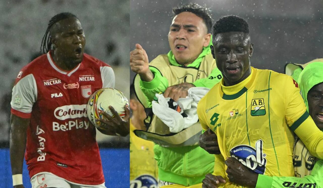 Hugo Rodallega anotó para Santa Fe, pero Jhon Córdoba cambió la cuenta a favor del Bucaramanga.