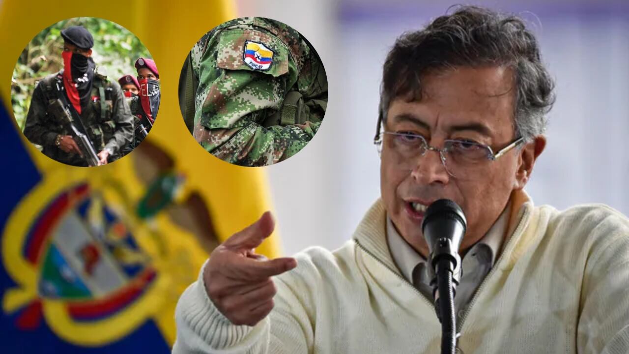 Presidente Gustavo Petro, ELN y disidencias de las Farc.