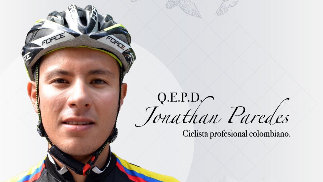 Jonathan Paredes, ciclista que falleció tras ser arrollado en la vía Tunja-Duitama