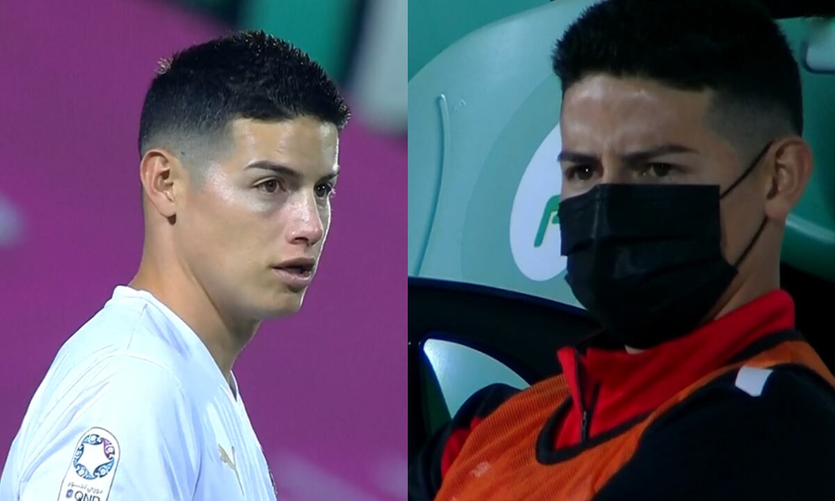 James Rodríguez, Al-Rayyan. Foto: Captura de pantalla Alkass