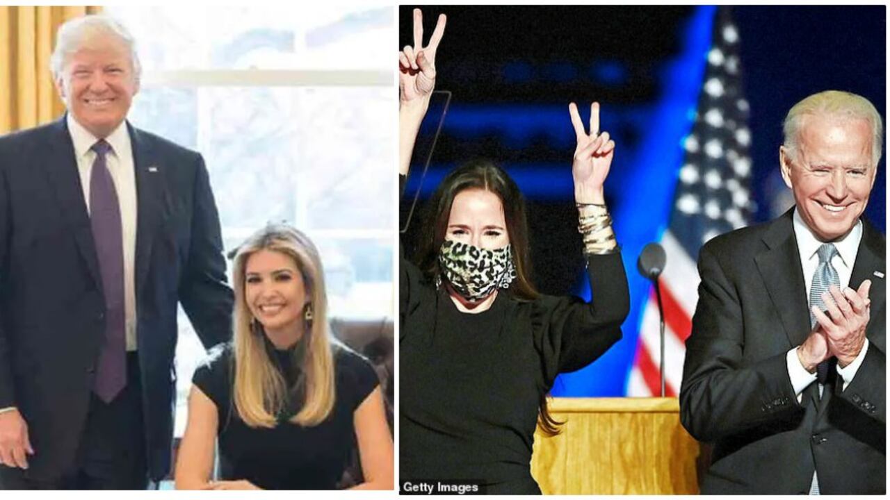 Ivanka Trump y Ashley Biden