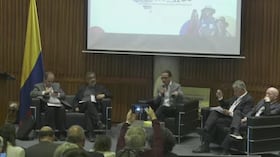 Laura Moisá, codirectora del Banco de la República, en el Foro de política monetaria, organizado por el Ministerio de Hacienda