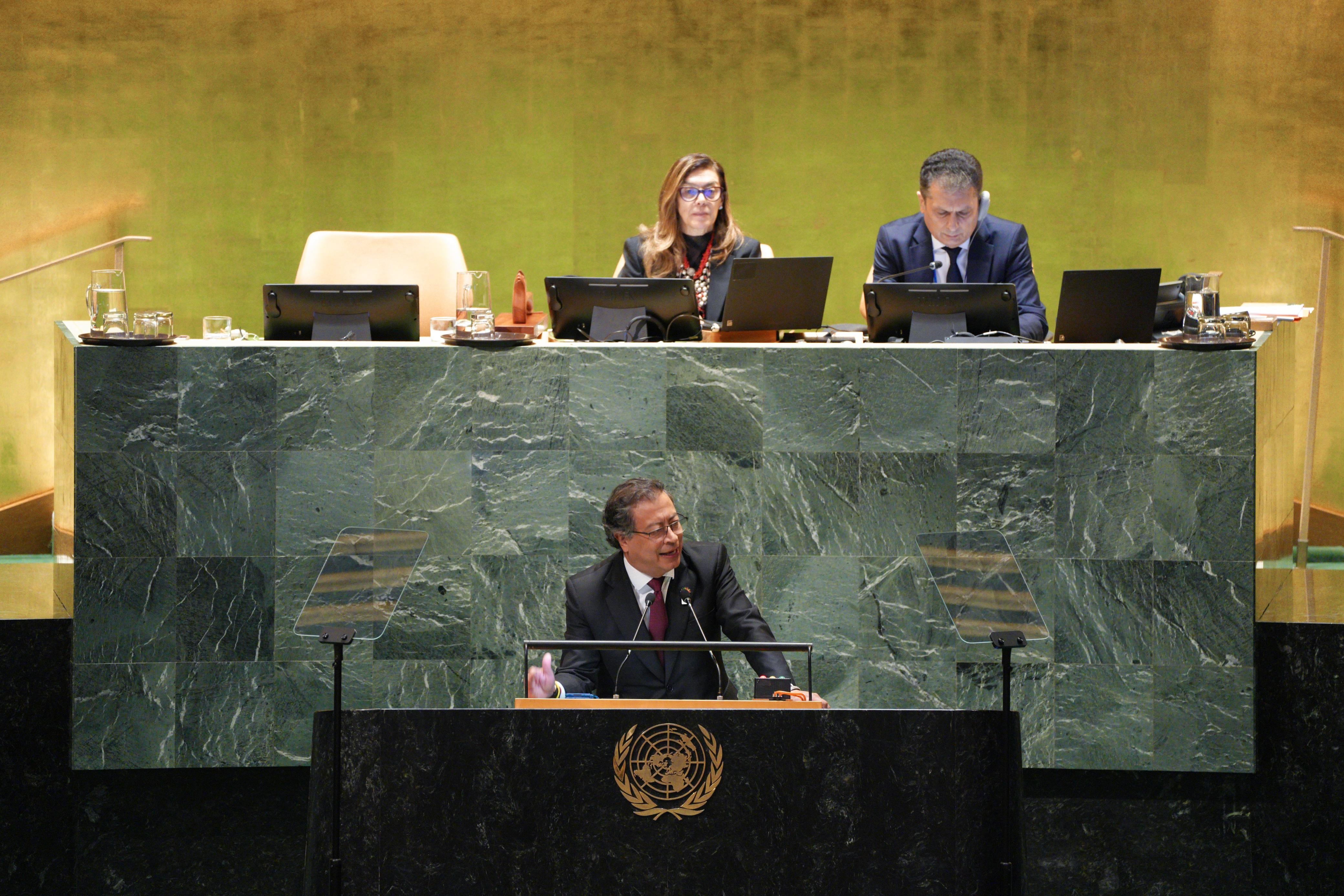 Presidente Gustavo Petro en la ONU