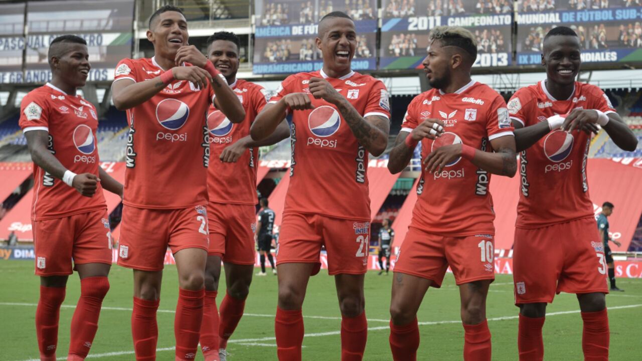 Gol Yesus Cabrea en la victoria del América sobre Pereira. Foto: Prensa Dimayor.