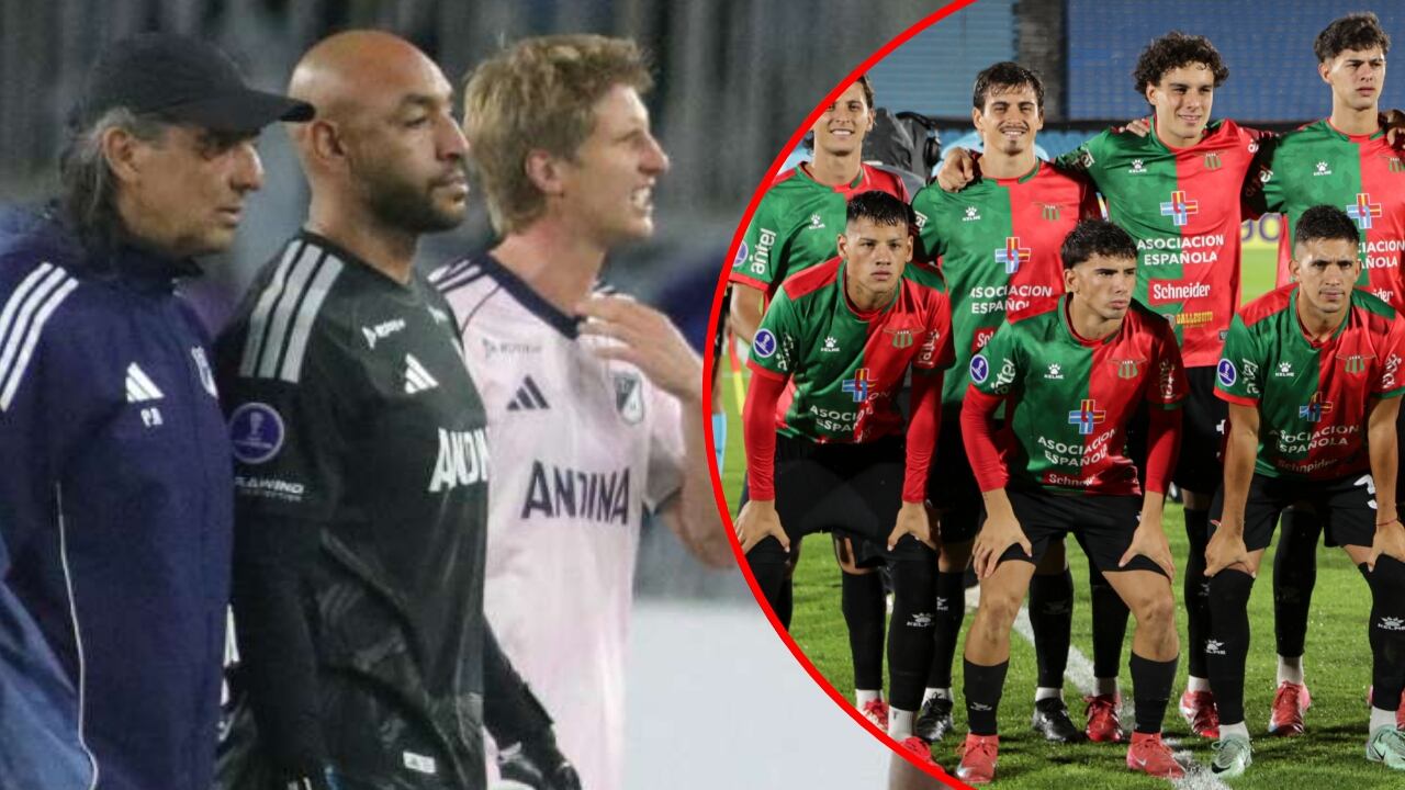 Jugadores de Millonarios y Boston River