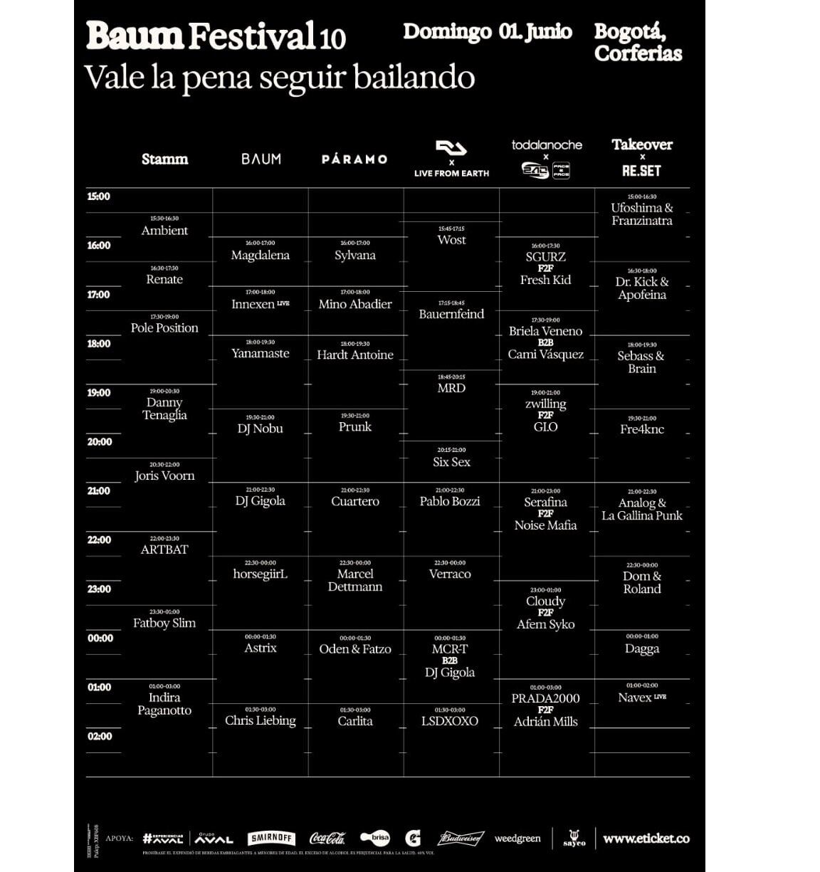 Así sonará el domingo 1ero de junio.