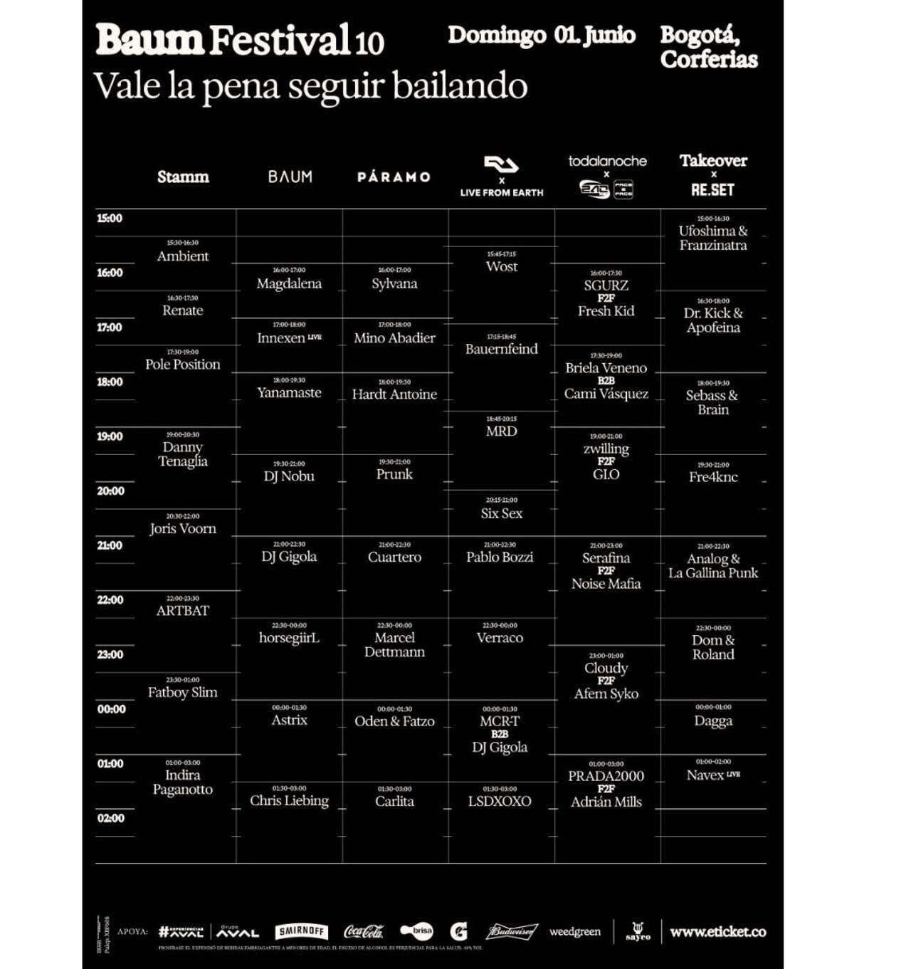 Así sonará el domingo 1ero de junio.