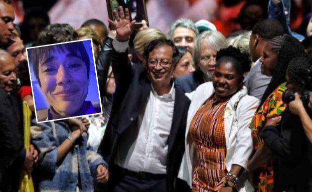 Carolina Ramírez celebró el triunfo de Gustavo Petro y Francia Márquez en las elecciones presidenciales