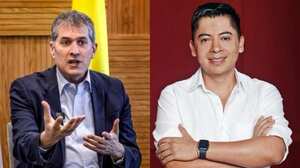 Ex embajador de Israel en Colombia Gali Dagan y el senador Ariel Ávila