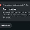 Alerta de Google sobre sismo en Colombia