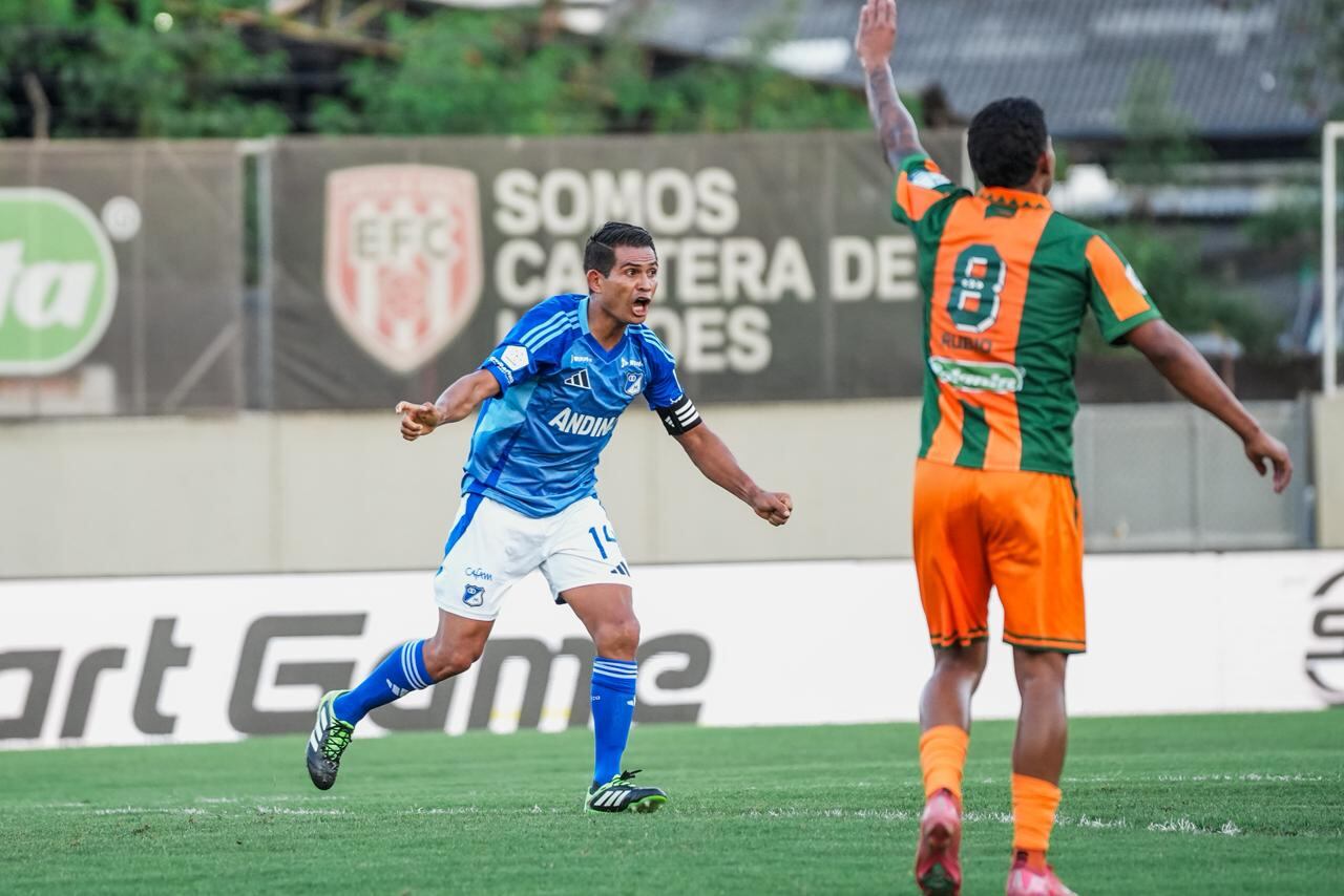David Mackalister Silva, el destacado de Millonarios ante Envigado.