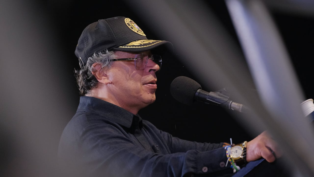 El presidente, Gustavo Petro, el 14 de noviembre de 2025 en Cali (Colombia)