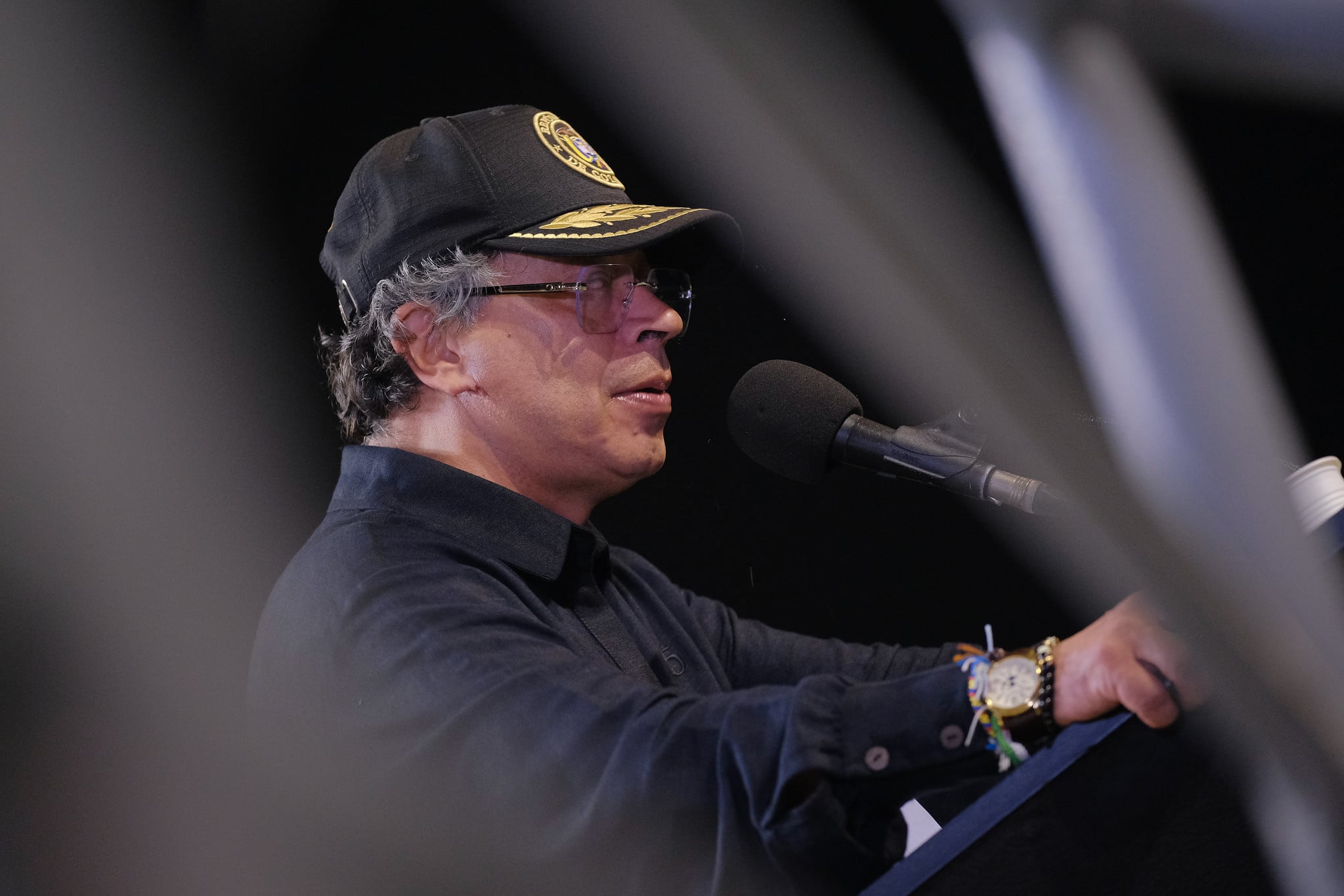 El presidente, Gustavo Petro, el 14 de noviembre de 2025 en Cali (Colombia)