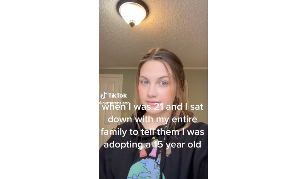 Hunter Nelson adoptó a su hermana de 15 años debido a que perdió a sus dos padres