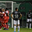 Deportivo Cali Santa fe en el estadio de Palmaseca
