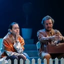 La puesta en escena de 'Todos eran mis hijos' de Arthur Miller dirigida por Manuel Orjuela, está basada en el contexto colombiano de finales del siglo XX, marcado por la violencia política y la lucha contra el narcotráfico y la corrupción. Foto: Miltón César / cortesía Teatro Libre