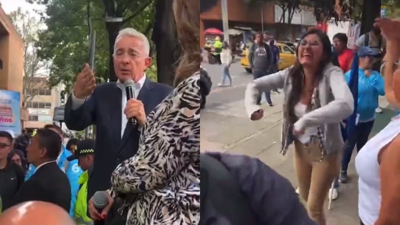 El expresidente calificó a la mujer como cínica después de que ella lo insultara y acusara de apropiarse de tierras.