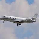 Boryspil International Airport / Ukraine - May, 25, 2018: private aircraft IAI 1126 Galaxy 4X-CLL