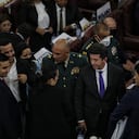 Moción de Censura Ministro Diego Molano, carteles de apoyo al Ministro