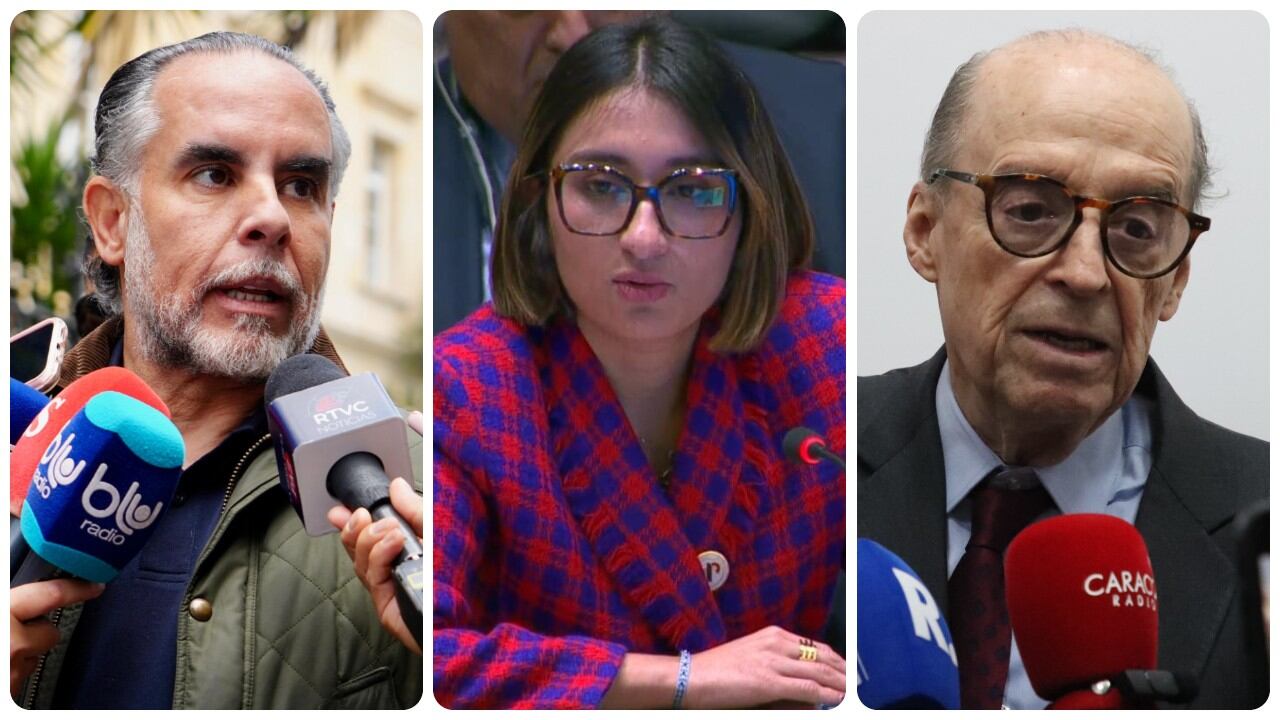 Armando Benedetti, Laura Sarabia y Álvaro Leyva.