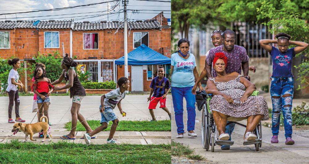  En el barrio viven en su mayoría afrodescendientes y desplazados del Pacífico. Muchas personas están saliendo de Llano Verde por la oleada de violencia.