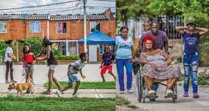 En el barrio viven en su mayoría afrodescendientes y desplazados del Pacífico. Muchas personas están saliendo de Llano Verde por la oleada de violencia.