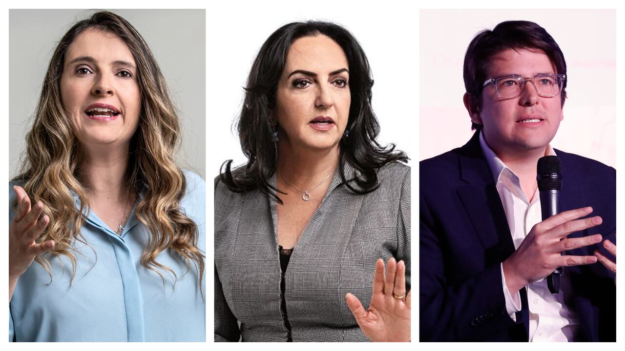 Paloma Valencia, María Fernanda Cabal y Miguel Uribe.