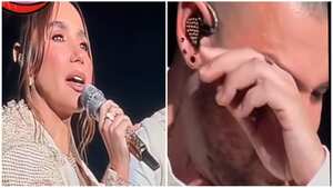 Paola y Jessi en el concierto.